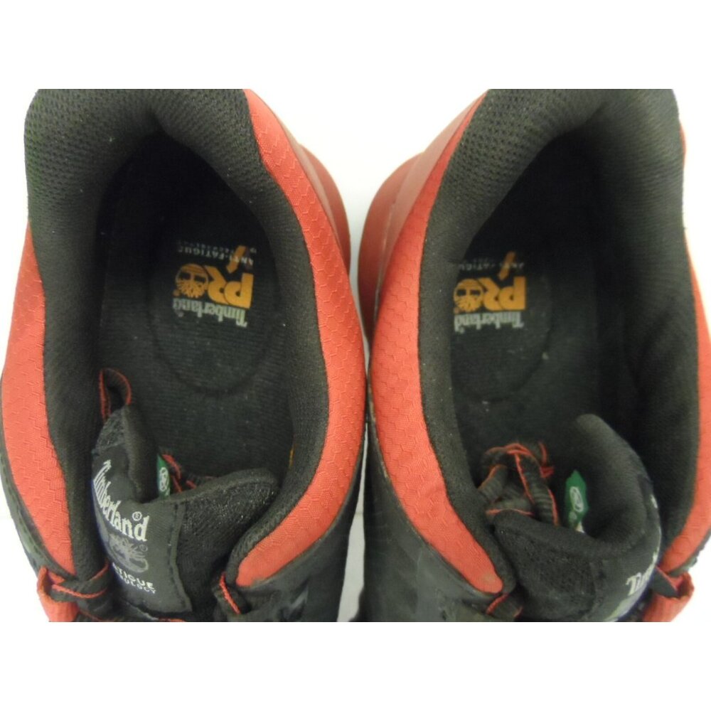 Timberland PRO Men's Radius Comp Toe Work Shoe Black/Red Size 9.5W - Picture 5 of 13